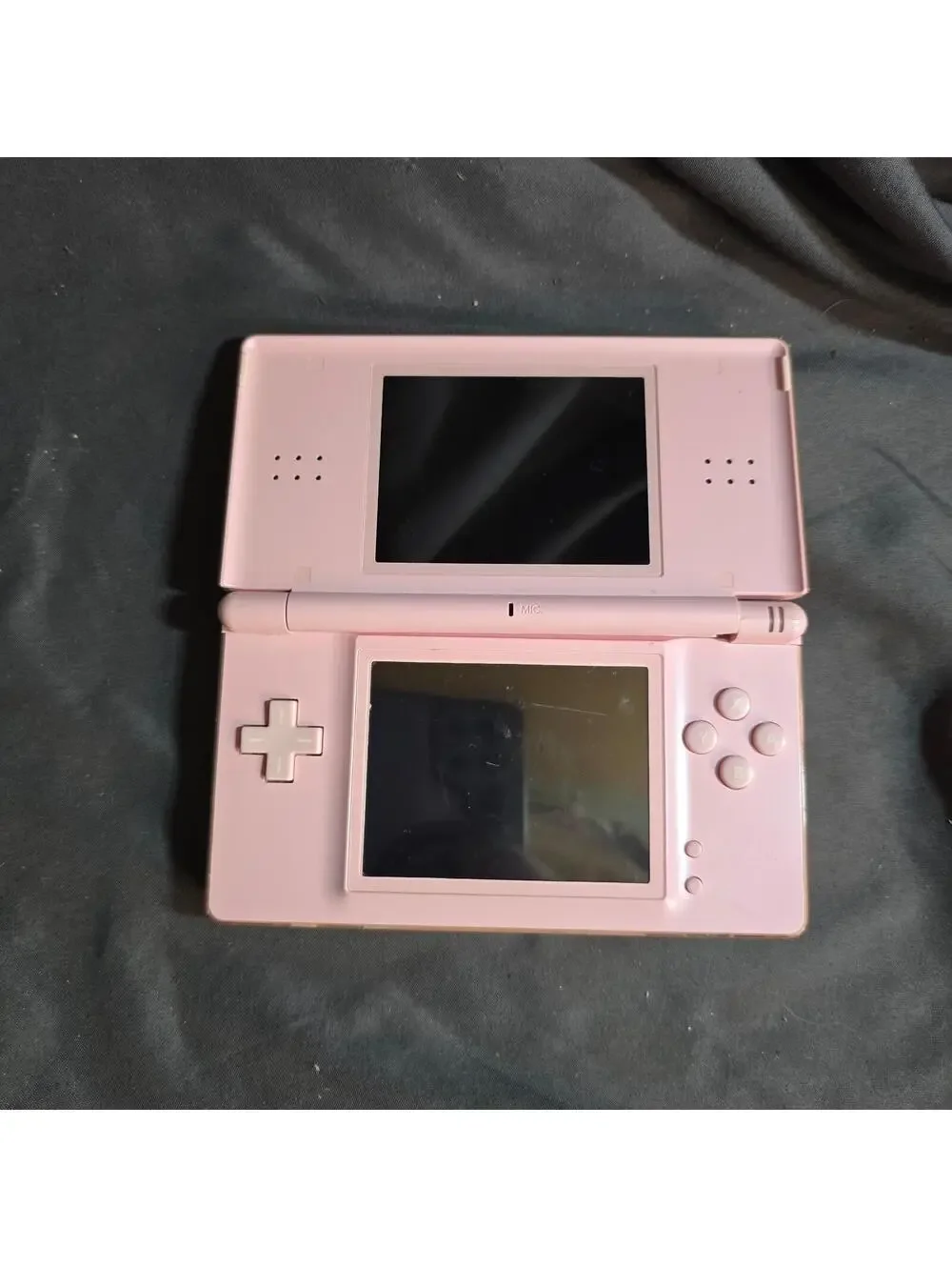 Pink Nintendo DS Lite Tested Working Broken Hinge NO CHARGER